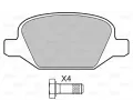 VALEO Sada brzdovch destiek kotouov brzdy VA 598407, 598407