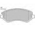 VALEO Sada brzdovch destiek kotouov brzdy VA 598414, 598414