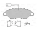 VALEO Sada brzdovch destiek kotouov brzdy VA 598428, 598428