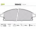 VALEO Sada brzdovch destiek kotouov brzdy ‐ VA 598452
