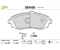 VALEO Sada brzdovch destiek kotouov brzdy ‐ VA 598456