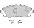 VALEO Sada brzdovch destiek kotouov brzdy VA 598456, 598456