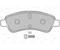 VALEO Sada brzdovch destiek kotouov brzdy VA 598464, 598464