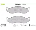 VALEO Sada brzdovch destiek kotouov brzdy ‐ VA 598491