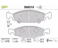 Sada brzdovch destiek VALEO ‐ VA 598510