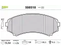 VALEO Sada brzdovch destiek kotouov brzdy ‐ VA 598518