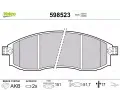 VALEO Sada brzdovch destiek kotouov brzdy ‐ VA 598523