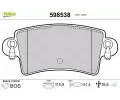 VALEO Sada brzdovch destiek kotouov brzdy ‐ VA 598538