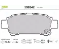 Sada brzdovch destiek VALEO ‐ VA 598542