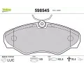 VALEO Sada brzdovch destiek kotouov brzdy ‐ VA 598545