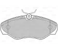 VALEO Sada brzdovch destiek kotouov brzdy VA 598545, 598545