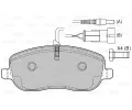 VALEO Sada brzdovch destiek kotouov brzdy VA 598553, 598553