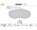 Sada brzdovch destiek VALEO ‐ VA 598568