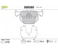VALEO Sada brzdovch destiek kotouov brzdy ‐ VA 598580