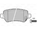 VALEO Sada brzdovch destiek kotouov brzdy VA 598584, 598584
