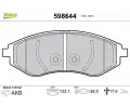 VALEO Sada brzdovch destiek kotouov brzdy ‐ VA 598644