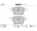 VALEO Sada brzdovch destiek kotouov brzdy ‐ VA 598657