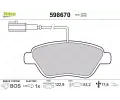 Sada brzdovch destiek VALEO ‐ VA 598670