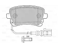 VALEO Sada brzdovch destiek kotouov brzdy VA 598671, 598671