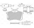 VALEO Sada brzdovch destiek kotouov brzdy VA 598674, 598674