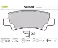 VALEO Sada brzdovch destiek kotouov brzdy ‐ VA 598680