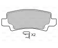 VALEO Sada brzdovch destiek kotouov brzdy VA 598680, 598680