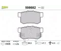 VALEO Sada brzdovch destiek kotouov brzdy ‐ VA 598682