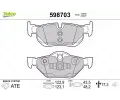 VALEO Sada brzdovch destiek kotouov brzdy ‐ VA 598703