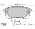 VALEO Sada brzdovch destiek kotouov brzdy ‐ VA 598718