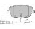 VALEO Sada brzdovch destiek kotouov brzdy VA 598720, 598720