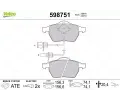 Sada brzdovch destiek VALEO ‐ VA 598751