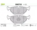 VALEO Sada brzdovch destiek kotouov brzdy ‐ VA 598753
