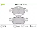 VALEO Sada brzdovch destiek kotouov brzdy ‐ VA 598783