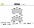 VALEO Sada brzdovch destiek kotouov brzdy ‐ VA 598810