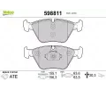 VALEO Sada brzdovch destiek kotouov brzdy ‐ VA 598811