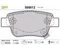 VALEO Sada brzdovch destiek kotouov brzdy ‐ VA 598812
