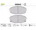 VALEO Sada brzdovch destiek kotouov brzdy ‐ VA 598842