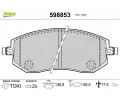 VALEO Sada brzdovch destiek kotouov brzdy ‐ VA 598853
