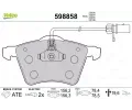 Sada brzdovch destiek VALEO ‐ VA 598858