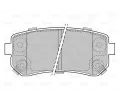 VALEO Sada brzdovch destiek kotouov brzdy VA 598867, 598867