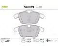 VALEO Sada brzdovch destiek kotouov brzdy ‐ VA 598879