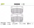 VALEO Sada brzdovch destiek kotouov brzdy ‐ VA 598888