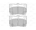 VALEO Sada brzdovch destiek kotouov brzdy VA 598888, 598888