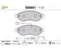 VALEO Sada brzdovch destiek kotouov brzdy ‐ VA 598891