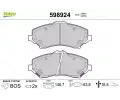 VALEO Sada brzdovch destiek kotouov brzdy ‐ VA 598924
