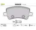 VALEO Sada brzdovch destiek kotouov brzdy ‐ VA 598928