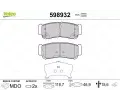 VALEO Sada brzdovch destiek kotouov brzdy ‐ VA 598932