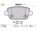 VALEO Sada brzdovch destiek kotouov brzdy ‐ VA 598935