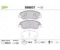 VALEO Sada brzdovch destiek kotouov brzdy ‐ VA 598937