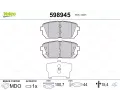 VALEO Sada brzdov�ch desti�ek kotou�ov� brzdy&nbsp;&dash;&nbsp;VA 598945